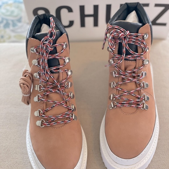SCHUTZ Marlua Chunky Hiking Boot Sz 7.5 NIB - Picture 4 of 9